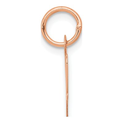 14K Rose Gold Small Letter W Pendant – view 3