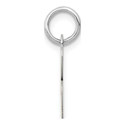 14K White Gold Script Letter B Charm – view 3