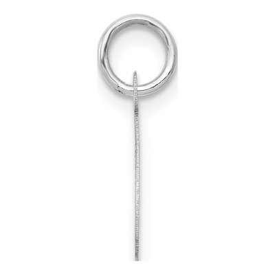 14K White Gold Letter C Charm – view 3