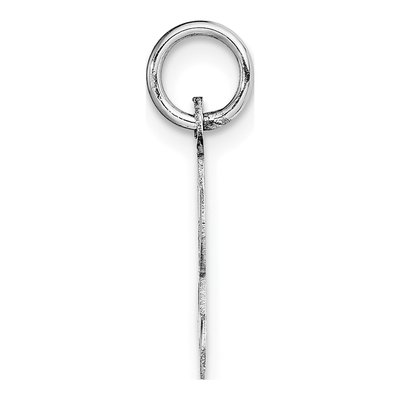 14K White Gold Letter L Charm – view 3