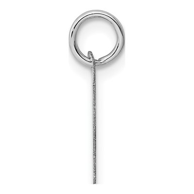 14K White Gold Letter P Charm – view 3