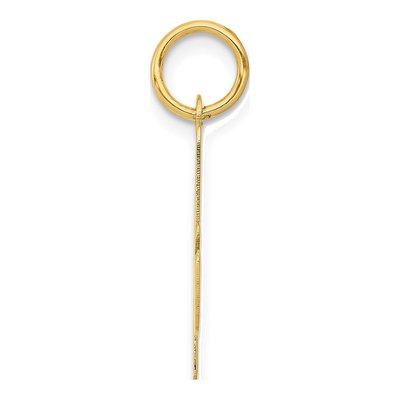 14K Yellow Gold Script Letter A Pendant – view 3