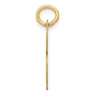 14K Yellow Gold Script Letter B Charm – view 3