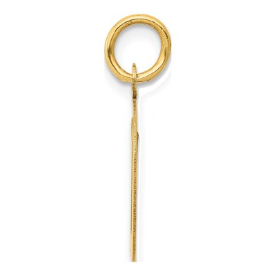 14K Yellow Gold Script Letter D Charm – view 3