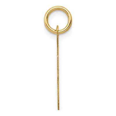 14K Yellow Gold Script Letter F Charm – view 3