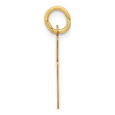 14K Yellow Gold Initial I Charm – view 3