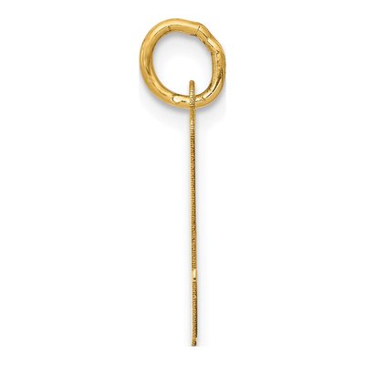 14K Yellow Gold Script Letter N Pendant – view 3