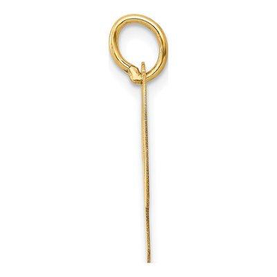 14K Yellow Gold Script Letter P Charm – view 3