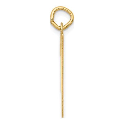 14K Yellow Gold Script Letter Y Pendant – view 4