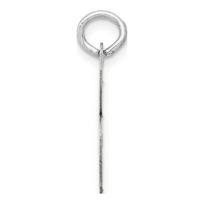 14K White Gold Script Letter B Charm – view 3