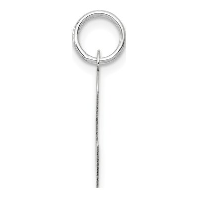 14K White Gold Letter C Charm – view 3