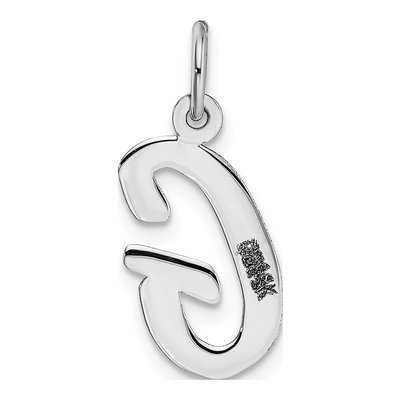 14K White Gold Letter G Pendant – view 5