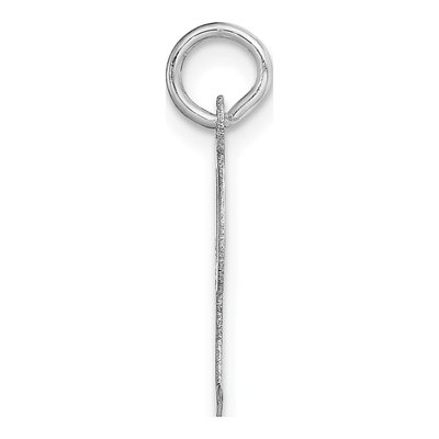 14K White Gold Initial I Charm – view 3