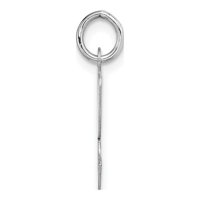 14K White Gold Script Letter K Charm – view 3