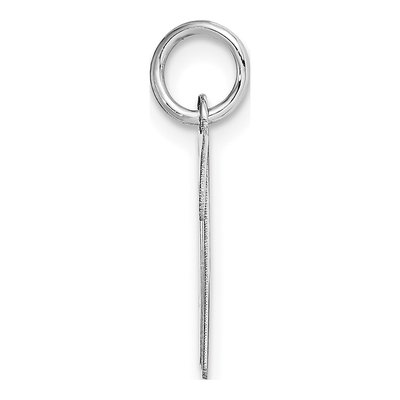 14K White Gold Letter M Charm – view 3