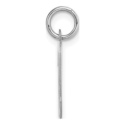14K White Gold Letter N Pendant – view 3