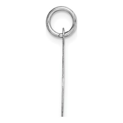 14K White Gold Script Letter O Pendant – view 3
