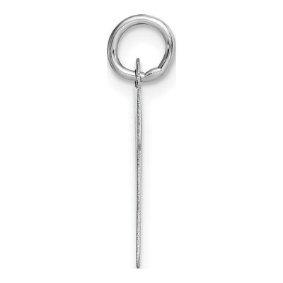 14K White Gold Script Letter P Pendant – view 3