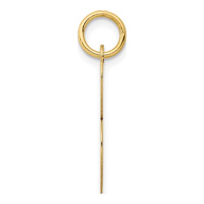 14K Yellow Gold Script Letter B Pendant – view 3