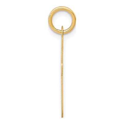 14K Yellow Gold Large Script Letter I Charm – view 3