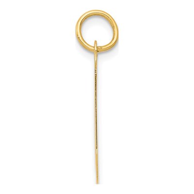 14K Yellow Gold Large Script Letter J Charm – view 3
