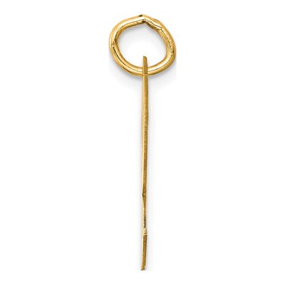 14K Yellow Gold Large Script Letter R Charm – view 3