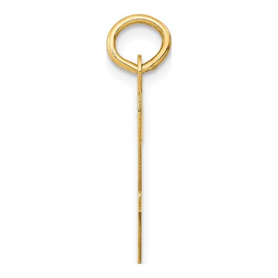 14K Yellow Gold Large Script Letter W Charm – view 3