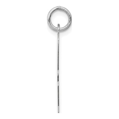 14K White Gold Large Script Letter A Charm – view 3