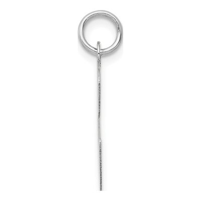 14K White Gold Script Letter C Charm – view 3