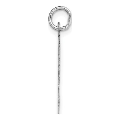 14K White Gold Letter F Charm – view 3