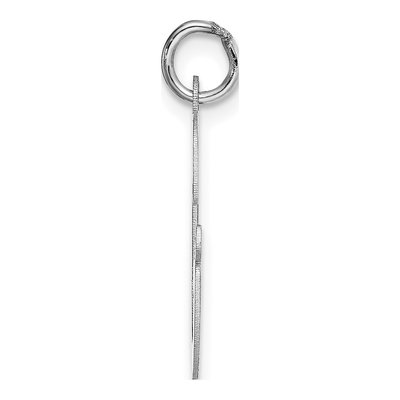 14K White Gold Script Letter G Pendant – view 3