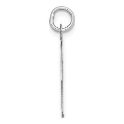 14K White Gold Initial I Pendant – view 3