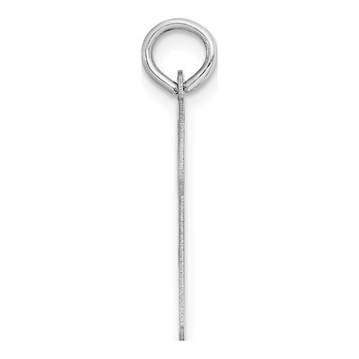 14K White Gold Script Letter N Pendant – view 3