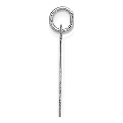 14K White Gold Script Letter O Pendant – view 3