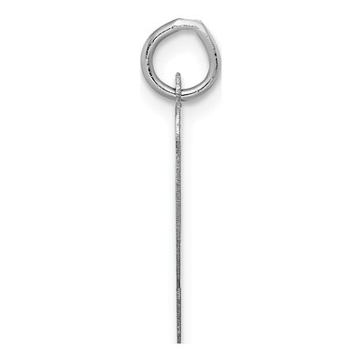 14K White Gold Letter P Pendant – view 3