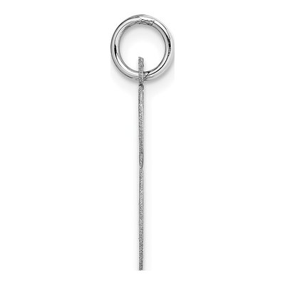 14K White Gold Large Script Letter S Charm – view 3