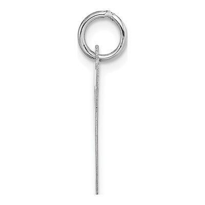 14K White Gold Script Letter T Pendant – view 3