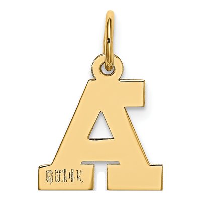 14K Yellow Gold Letter A Charm – view 4