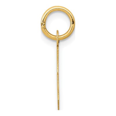 14K Yellow Gold Small Letter C Charm – view 3