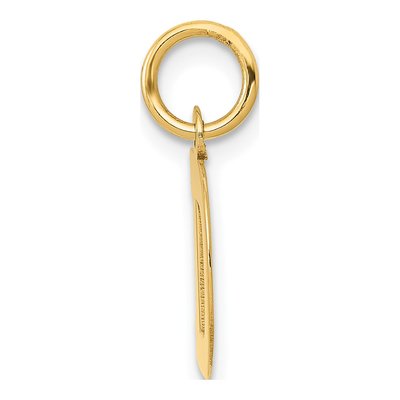 14K Yellow Gold Small Letter D Charm – view 3