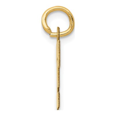 14K Yellow Gold Letter F Charm – view 3