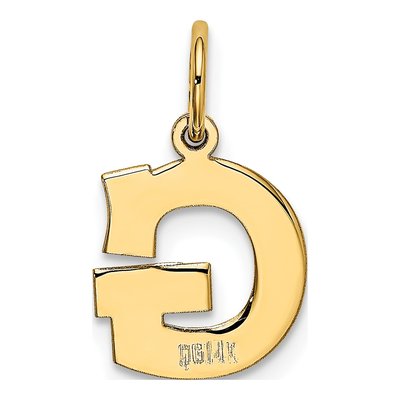 14K Yellow Gold Letter G Charm – view 4