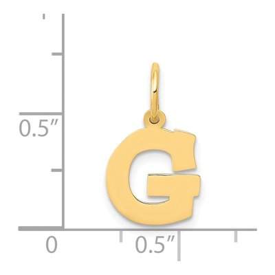 14K Yellow Gold Letter G Charm – view 5