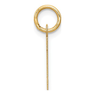 14K Yellow Gold Small Letter H Charm – view 3