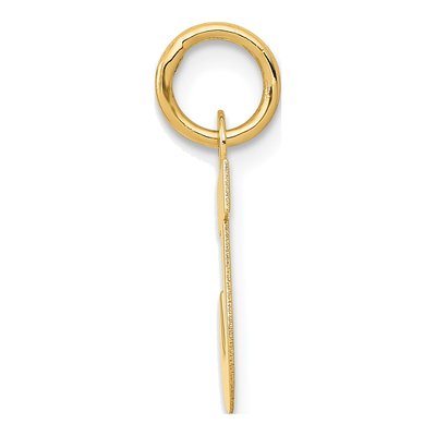 14K Yellow Gold Letter J Charm – view 3