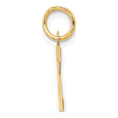 14K Yellow Gold Small Letter K Charm – view 3