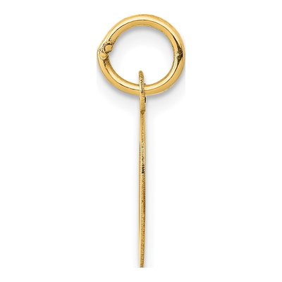 14K Yellow Gold Small Letter O Charm – view 3