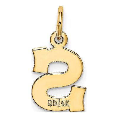14K Yellow Gold Letter S Charm – view 4