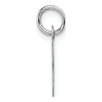 14K White Gold Small Letter B Charm – view 3