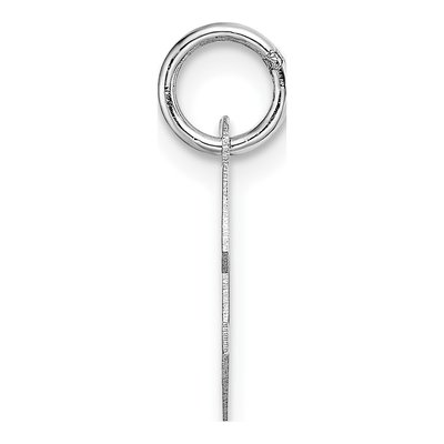 14K White Gold Small Letter C Charm – view 3